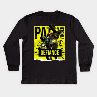Apex Legends Pathfinder Defiance Kids Long Sleeve T-Shirt